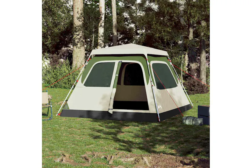 Vidaxl Family Tent Dome 6-person Green Quick Release Vidaxl Family Tent Dome 6-person Green Quick Release