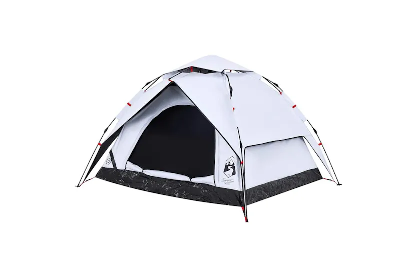Vidaxl Camping Tent Dome 3-person White Blackout Fabric Quick Release Vidaxl Camping Tent Dome 3-person White Blackout Fabric Quick Release