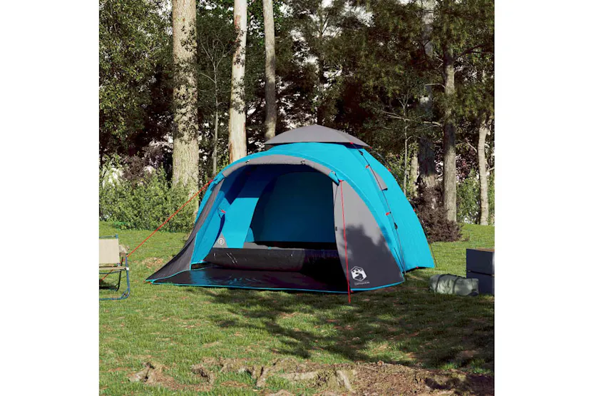 Vidaxl Camping Tent Dome 3-person Blue Quick Release Vidaxl Camping Tent Dome 3-person Blue Quick Release