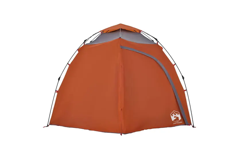 Vidaxl Camping Tent Dome 4-person Grey And Orange Quick Release Vidaxl Camping Tent Dome 4-person Grey And Orange Quick Release