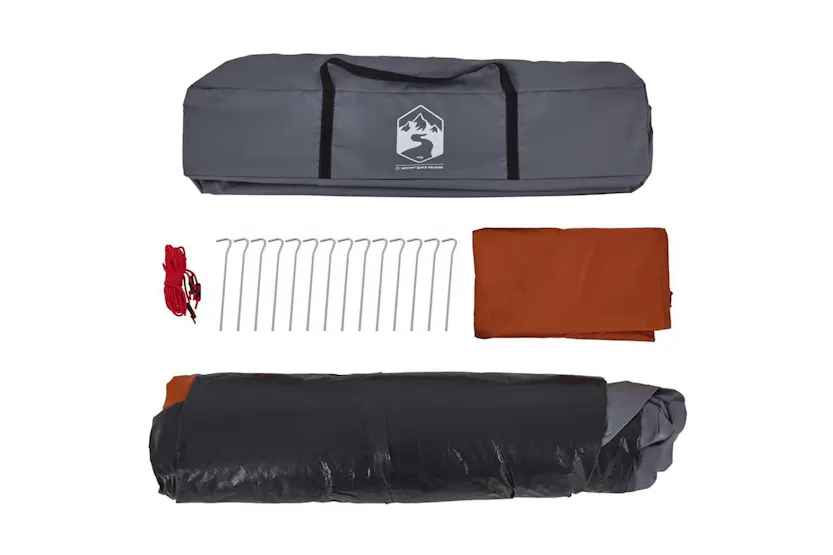 Vidaxl Camping Tent Dome 4-person Grey And Orange Quick Release Vidaxl Camping Tent Dome 4-person Grey And Orange Quick Release