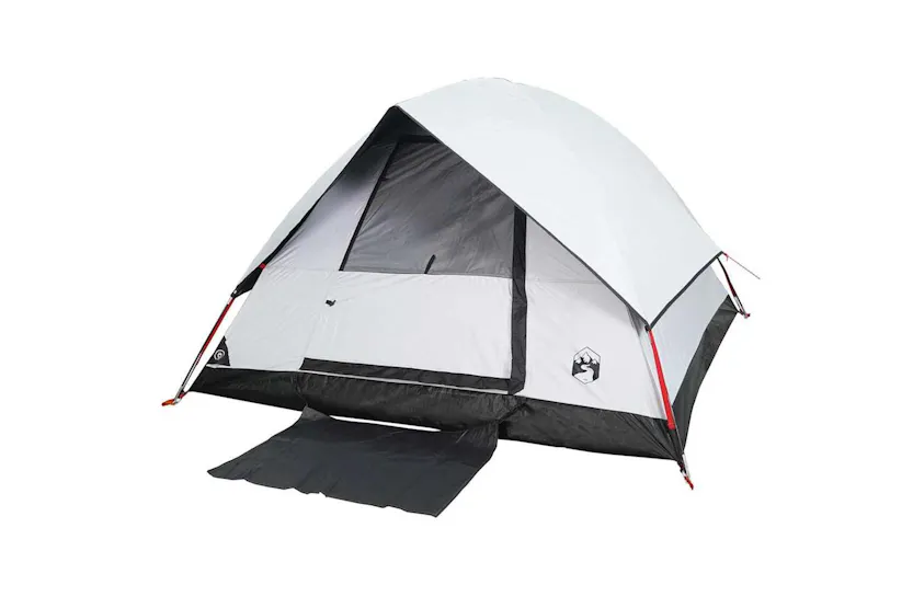 Vidaxl Camping Tent Dome 3-person White Blackout Fabric Waterproof Vidaxl Camping Tent Dome 3-person White Blackout Fabric Waterproof