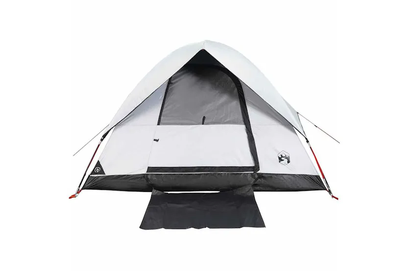Vidaxl Camping Tent Dome 3-person White Blackout Fabric Waterproof Vidaxl Camping Tent Dome 3-person White Blackout Fabric Waterproof