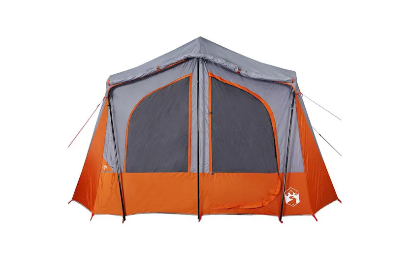 Vidaxl Camping Tent Cabin 5-person Grey And Orange Waterproof Vidaxl Camping Tent Cabin 5-person Grey And Orange Waterproof