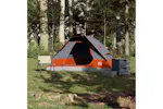 Vidaxl Camping Tent Dome 2-person Grey And Orange Waterproof Vidaxl Camping Tent Dome 2-person Grey And Orange Waterproof