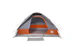 Vidaxl Camping Tent Dome 2-person Grey And Orange Waterproof Vidaxl Camping Tent Dome 2-person Grey And Orange Waterproof