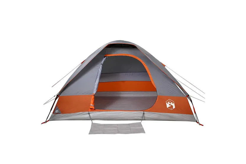 Vidaxl Camping Tent Dome 2-person Grey And Orange Waterproof Vidaxl Camping Tent Dome 2-person Grey And Orange Waterproof