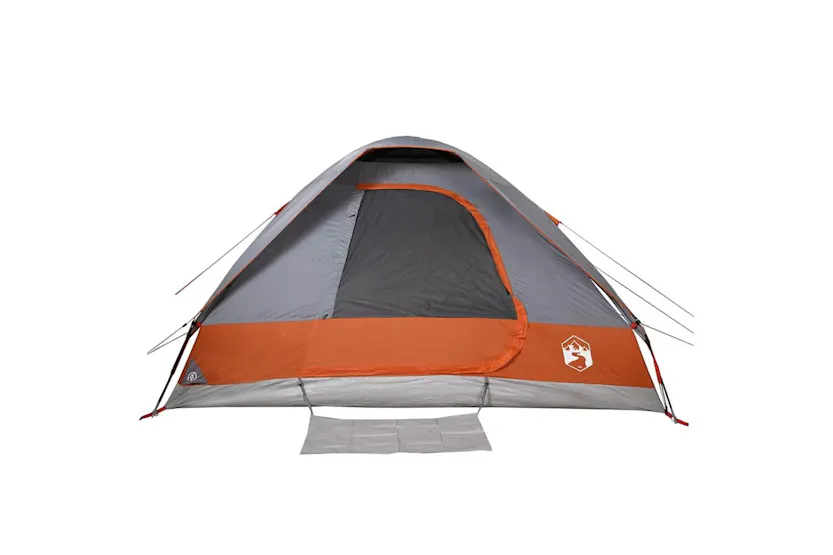 Vidaxl Camping Tent Dome 2-person Grey And Orange Waterproof Vidaxl Camping Tent Dome 2-person Grey And Orange Waterproof