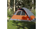 Vidaxl Family Tent Dome 6-person Orange Waterproof Vidaxl Family Tent Dome 6-person Orange Waterproof