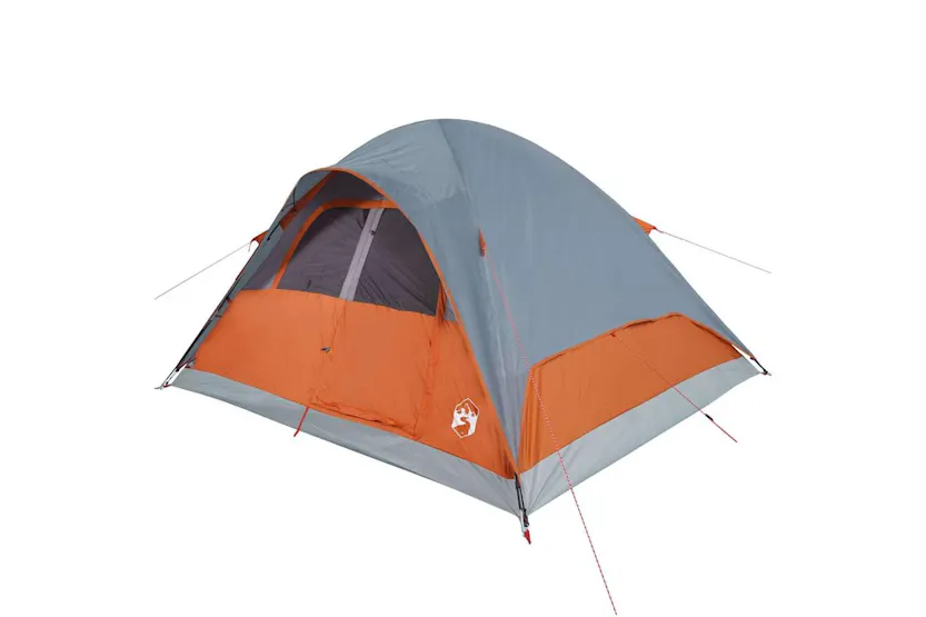 Vidaxl Family Tent Dome 6-person Orange Waterproof Vidaxl Family Tent Dome 6-person Orange Waterproof