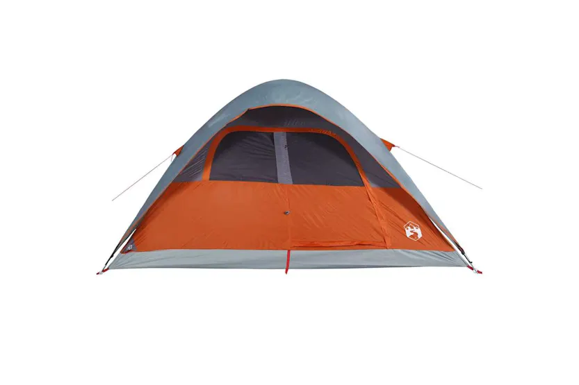 Vidaxl Family Tent Dome 6-person Orange Waterproof Vidaxl Family Tent Dome 6-person Orange Waterproof