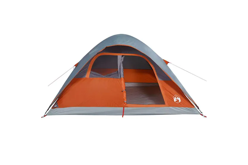 Vidaxl Family Tent Dome 6-person Orange Waterproof Vidaxl Family Tent Dome 6-person Orange Waterproof
