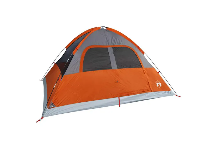 Vidaxl Family Tent Dome 6-person Orange Waterproof Vidaxl Family Tent Dome 6-person Orange Waterproof