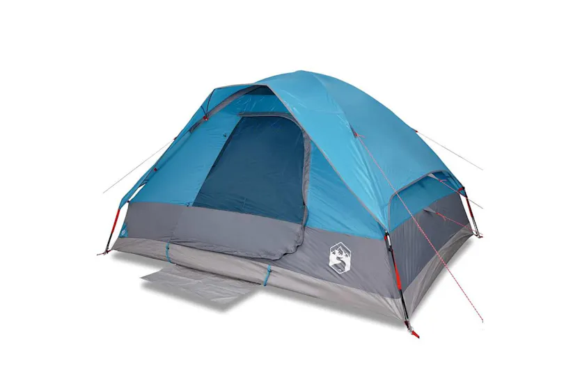 Vidaxl Family Tent Dome 6-person Blue Waterproof Vidaxl Family Tent Dome 6-person Blue Waterproof