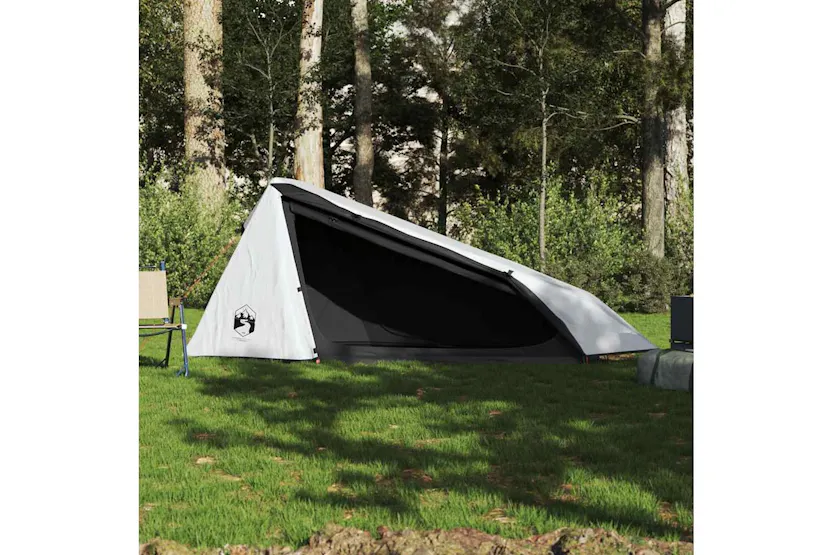 Vidaxl Camping Tent Tunnel 1-person White Blackout Fabric Waterproof Vidaxl Camping Tent Tunnel 1-person White Blackout Fabric Waterproof