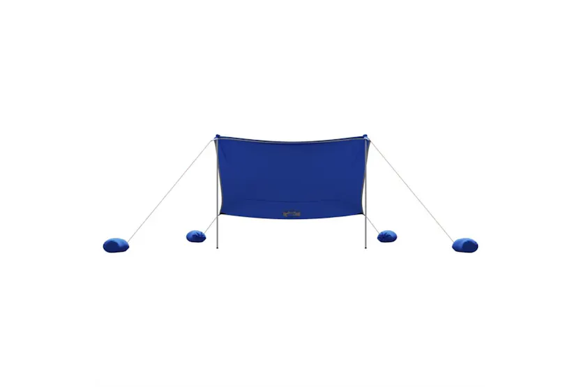 Vidaxl Beach Canopy With Sand Anchors Blue 304x300 Cm Vidaxl Beach Canopy With Sand Anchors Blue 304x300 Cm