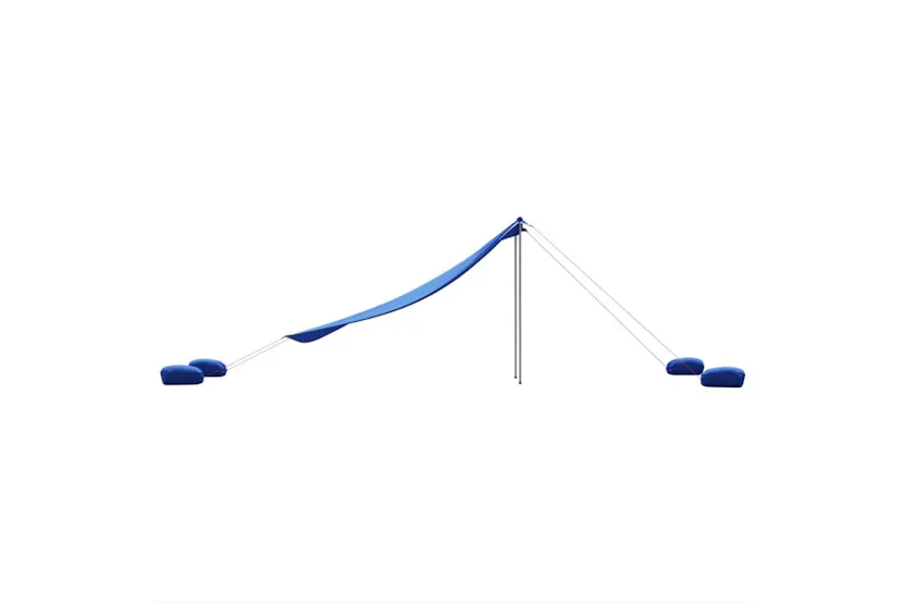 Vidaxl Beach Canopy With Sand Anchors Blue 304x300 Cm Vidaxl Beach Canopy With Sand Anchors Blue 304x300 Cm