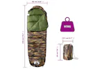Vidaxl Mummy Sleeping Bag For Adults Camping 3 Seasons Vidaxl Mummy Sleeping Bag For Adults Camping 3 Seasons