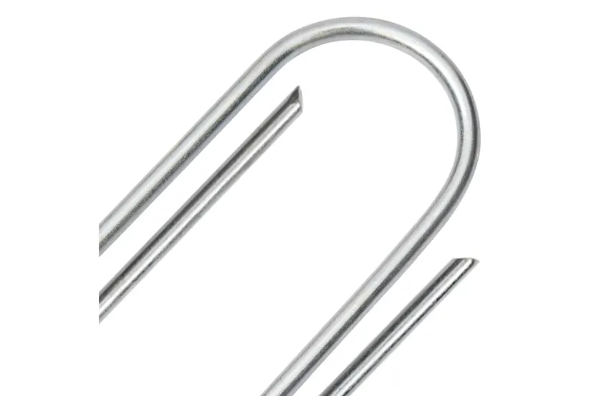 Vidaxl Ground Pegs U Shape 50 Pcs 15x3.5 Cm Galvanised Steel Vidaxl Ground Pegs U Shape 50 Pcs 15x3.5 Cm Galvanised Steel