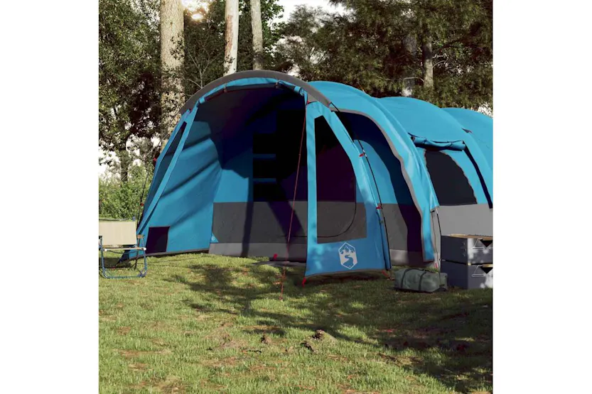 Vidaxl Family Tent Tunnel 8-person Blue Waterproof Vidaxl Family Tent Tunnel 8-person Blue Waterproof