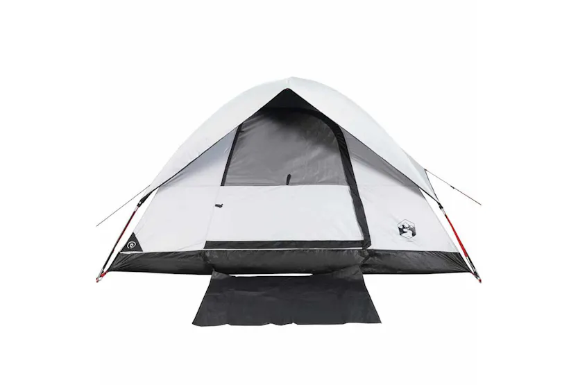 Vidaxl Camping Tent Dome 4-person White Blackout Fabric Waterproof Vidaxl Camping Tent Dome 4-person White Blackout Fabric Waterproof