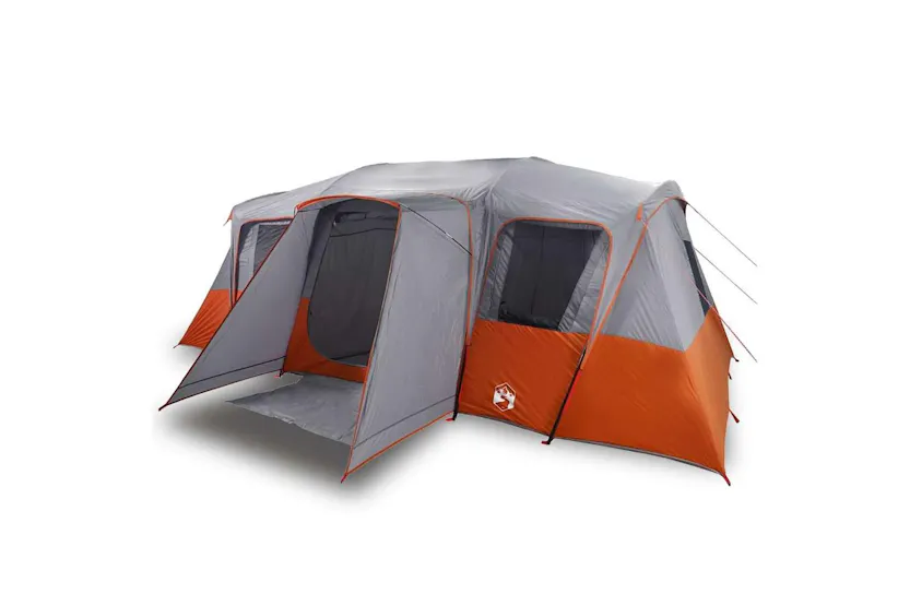Vidaxl Family Tent Tunnel 16-person Grey Waterproof Vidaxl Family Tent Tunnel 16-person Grey Waterproof