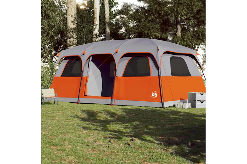 Vidaxl Family Tent Cabin 10-person Grey Waterproof Vidaxl Family Tent Cabin 10-person Grey Waterproof
