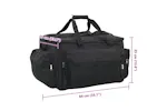 Vidaxl Fishing Bag Waterproof Black Oxford Fabric Vidaxl Fishing Bag Waterproof Black Oxford Fabric