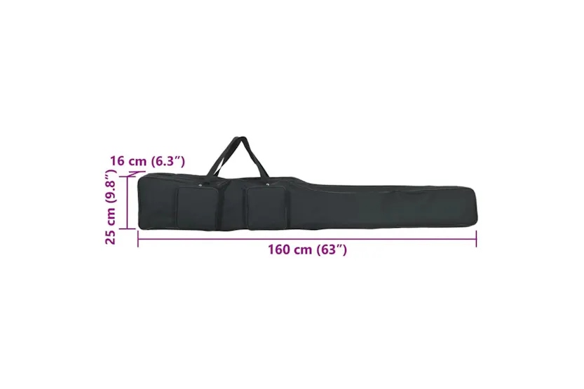Vidaxl Fishing Rod Bag Black 160 Cm Oxford Fabric Vidaxl Fishing Rod Bag Black 160 Cm Oxford Fabric