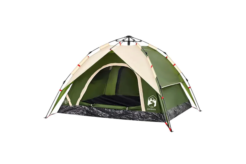 Vidaxl Camping Tent Dome 3-person Green Quick Release Vidaxl Camping Tent Dome 3-person Green Quick Release