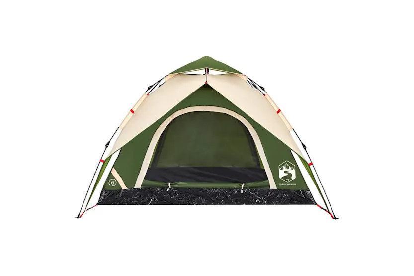 Vidaxl Camping Tent Dome 3-person Green Quick Release Vidaxl Camping Tent Dome 3-person Green Quick Release