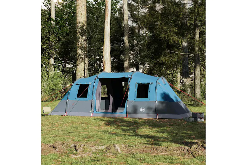 Vidaxl Family Tent Tunnel 6-person Blue Waterproof Vidaxl Family Tent Tunnel 6-person Blue Waterproof