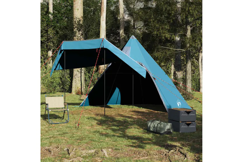 Vidaxl Camping Tent Tipi 5-person Blue Waterproof Vidaxl Camping Tent Tipi 5-person Blue Waterproof
