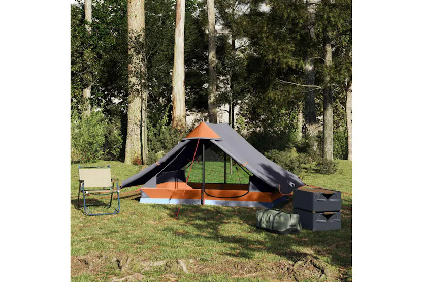 Vidaxl Camping Tent 2-person Grey Waterproof Vidaxl Camping Tent 2-person Grey Waterproof
