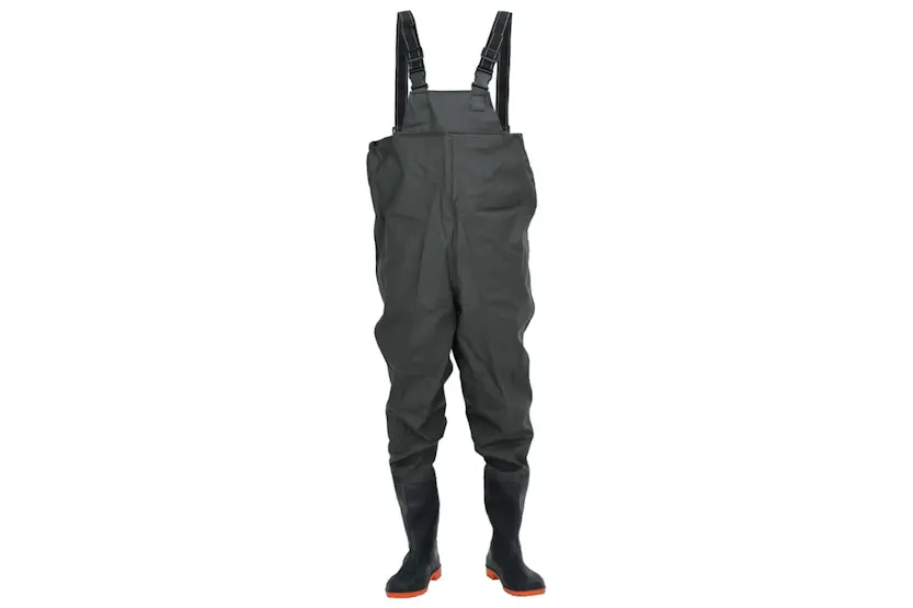 Vidaxl Chest Waders With Boots Dark Green Size 38 Vidaxl Chest Waders With Boots Dark Green Size 38