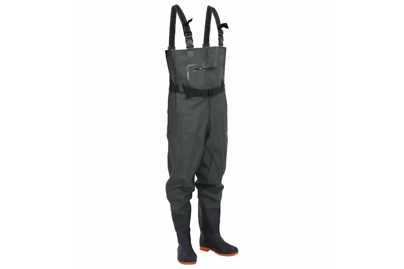 Vidaxl Chest Waders With Boots And Belt Dark Green Size 41 Vidaxl Chest Waders With Boots And Belt Dark Green Size 41