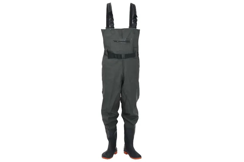 Vidaxl Chest Waders With Boots And Belt Dark Green Size 41 Vidaxl Chest Waders With Boots And Belt Dark Green Size 41