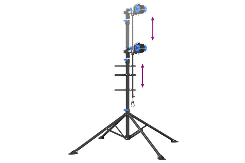 Vidaxl Bike Repair Stand Foldable Adjustable 108-188 Cm Blue Steel Vidaxl Bike Repair Stand Foldable Adjustable 108-188 Cm Blue Steel