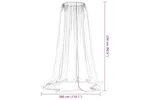 Vidaxl Mosquito Net For Umbrella 220 Mesh White Φ300x230 Cm Vidaxl Mosquito Net For Umbrella 220 Mesh White Φ300x230 Cm