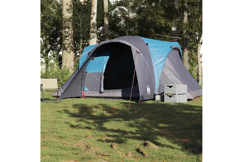 Vidaxl Family Tent Dome 6-person Blue Waterproof Vidaxl Family Tent Dome 6-person Blue Waterproof