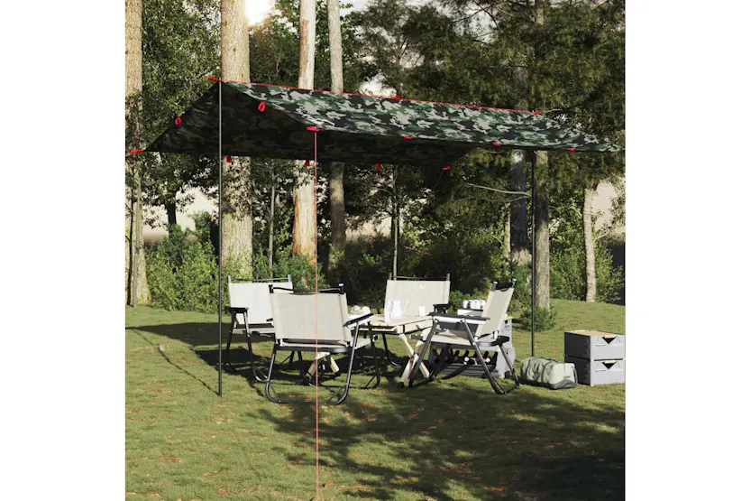 Vidaxl Camping Tarp Camouflage 406x306 Cm Waterproof Vidaxl Camping Tarp Camouflage 406x306 Cm Waterproof