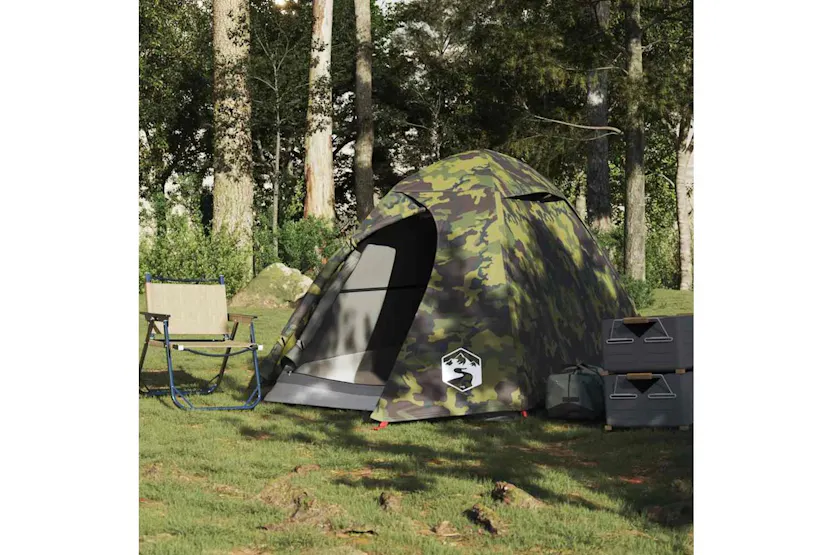 Vidaxl Camping Tent Dome 2-person Camouflage Waterproof Vidaxl Camping Tent Dome 2-person Camouflage Waterproof