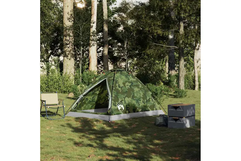 Vidaxl Camping Tent Dome 2-person Camouflage Waterproof Vidaxl Camping Tent Dome 2-person Camouflage Waterproof