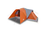 Vidaxl Family Tent Dome 6-person Grey And Orange Waterproof Vidaxl Family Tent Dome 6-person Grey And Orange Waterproof