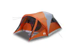 Vidaxl Family Tent Tunnel 6-person Grey And Orange Waterproof Vidaxl Family Tent Tunnel 6-person Grey And Orange Waterproof