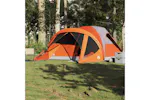 Vidaxl Family Tent Tunnel 6-person Grey And Orange Waterproof Vidaxl Family Tent Tunnel 6-person Grey And Orange Waterproof