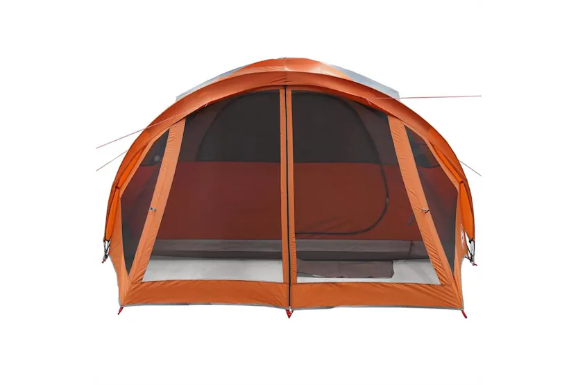 Vidaxl Family Tent Tunnel 6-person Grey And Orange Waterproof Vidaxl Family Tent Tunnel 6-person Grey And Orange Waterproof