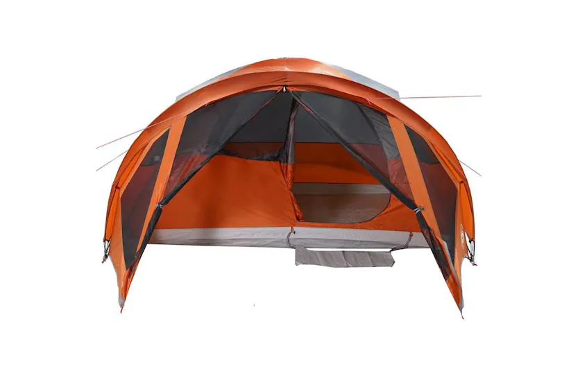 Vidaxl Family Tent Tunnel 6-person Grey And Orange Waterproof Vidaxl Family Tent Tunnel 6-person Grey And Orange Waterproof