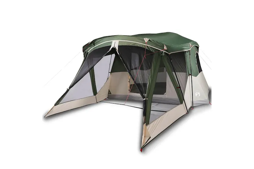 Vidaxl Camping Tent With Porch 4-person Green Waterproof Vidaxl Camping Tent With Porch 4-person Green Waterproof