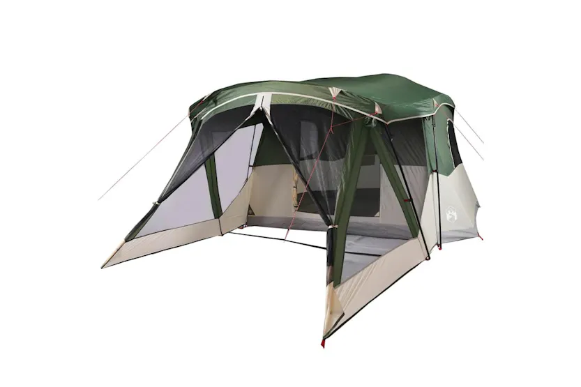 Vidaxl Camping Tent With Porch 4-person Green Waterproof Vidaxl Camping Tent With Porch 4-person Green Waterproof